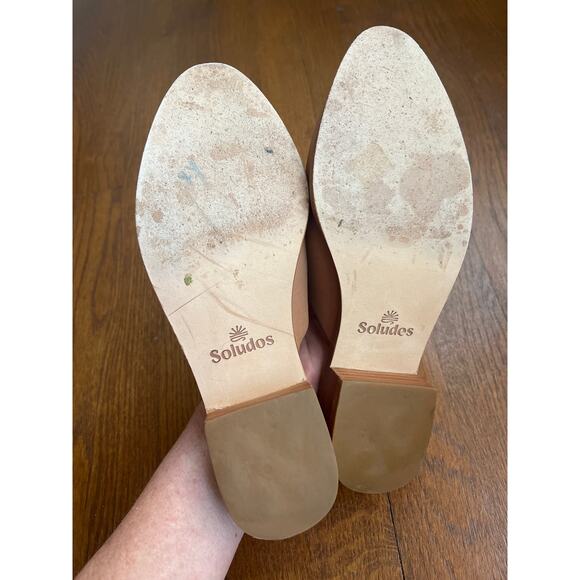 Soludos Venetian Mules in Tan Leather Size 7.5 - Picture 6 of 9